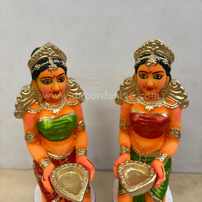 Paavai Vilakku | Paavai Deepam | Height 13.5 inches | Decor Duniya Golu Doll | Navaratri Golu Dolls - SAP49