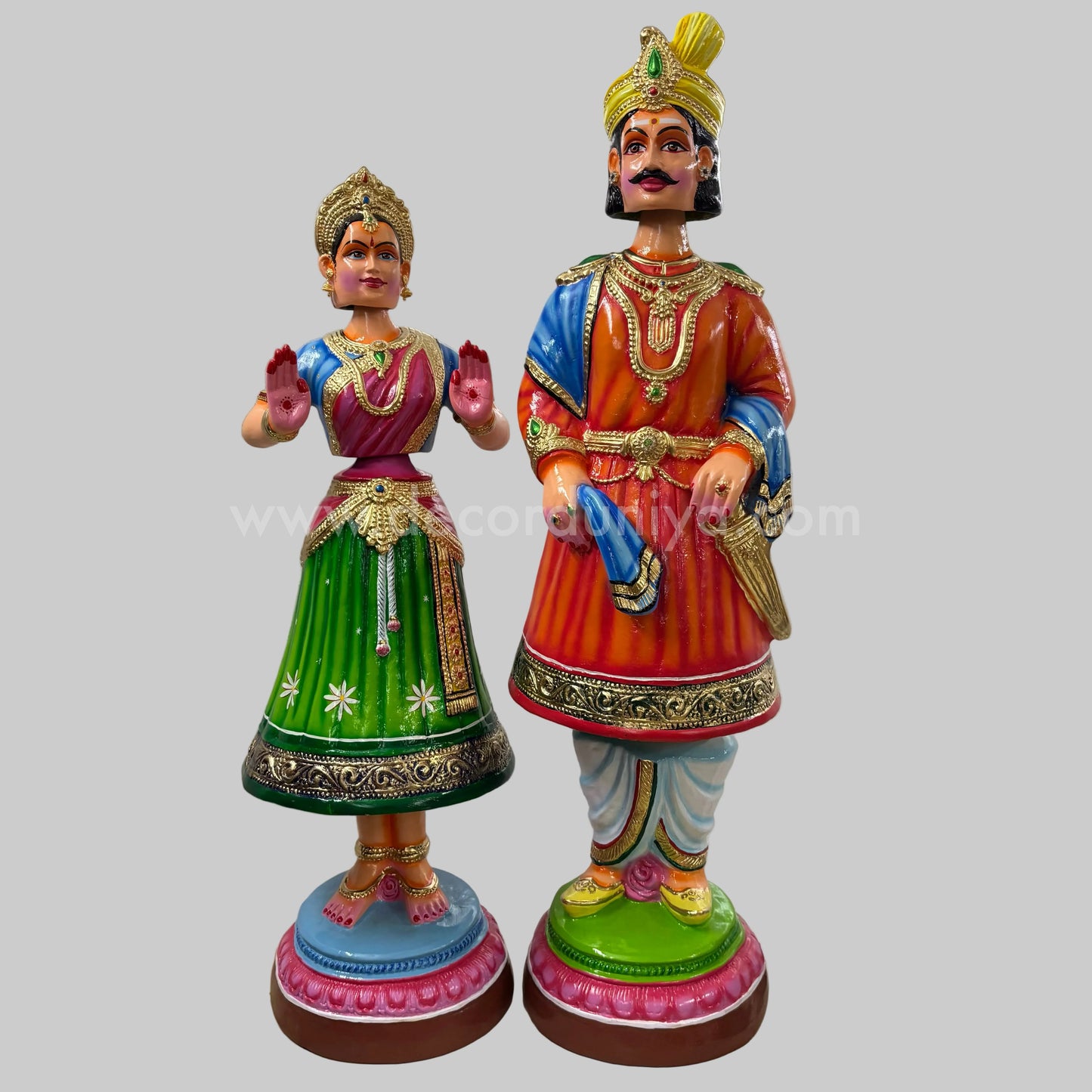 Thanjavur Dancing Doll - Height - 3.5ft - TDRR61