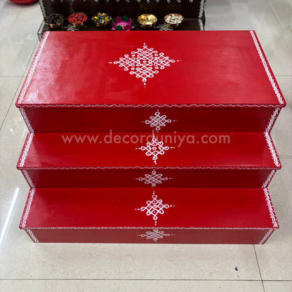 3 Step | Golu Padi | Vigraham Stand | Fixed Model | 24 inches Width | VS7