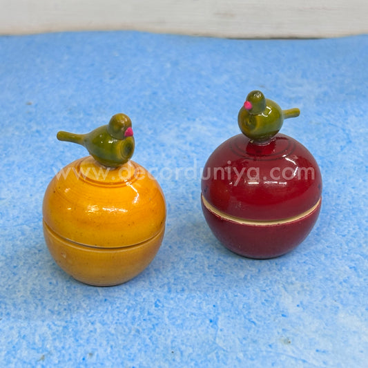 Bird Kum Kum Holder (Pair) - KT104