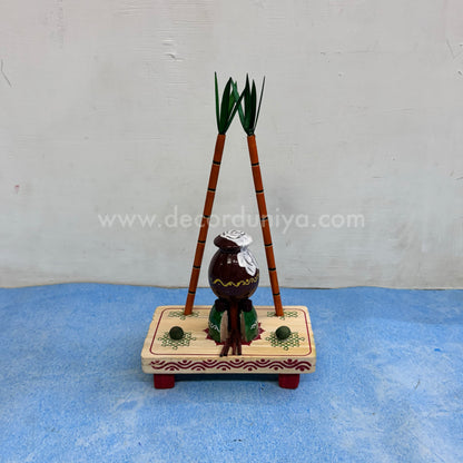 Pongal Pot Set with Sugarcane | KT102