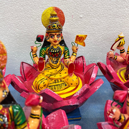 Ashtalakshmi Set | Kondapalli Dolls - KT107