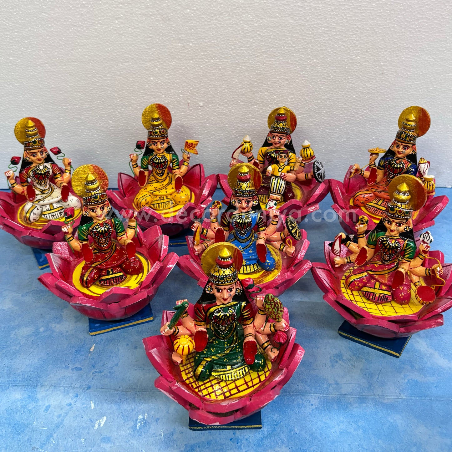 Ashtalakshmi Set | Kondapalli Dolls - KT107
