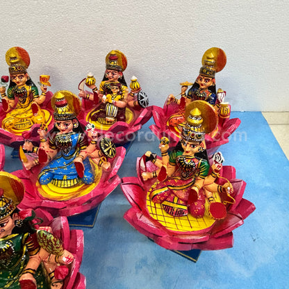 Ashtalakshmi Set | Kondapalli Dolls - KT107