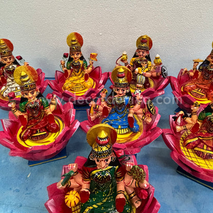 Ashtalakshmi Set | Kondapalli Dolls - KT107