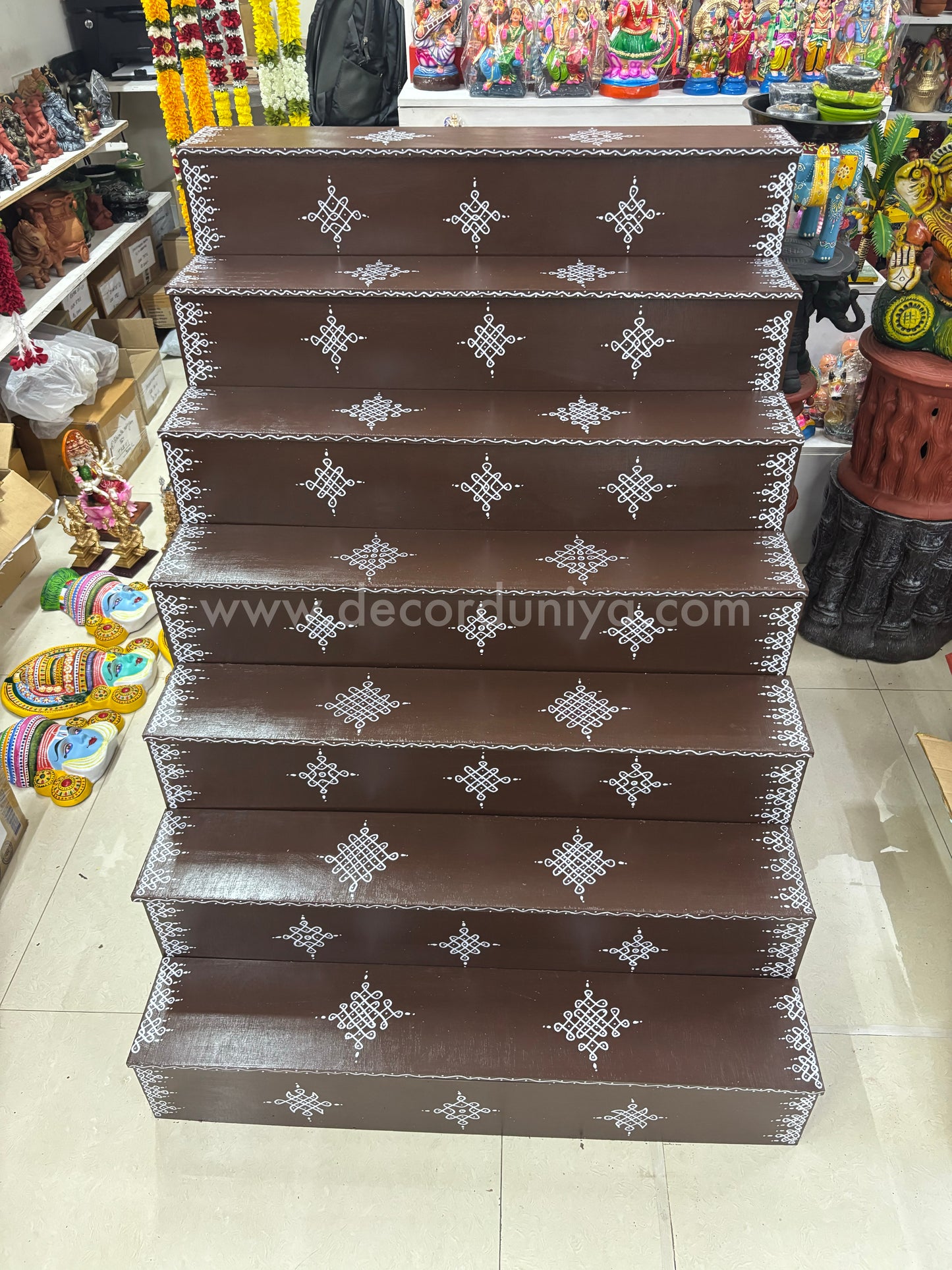 Dismantable 7 Step Golu Padi | 36 inches Width - DGP14