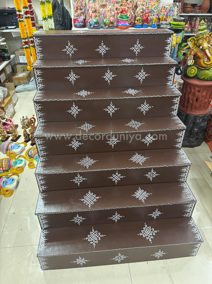 Dismantable 7 Step Golu Padi | 36 inches Width - DGP14