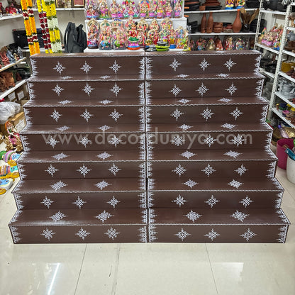 Dismantable 7 Step Golu Padi | 72 inches Width - DGP13