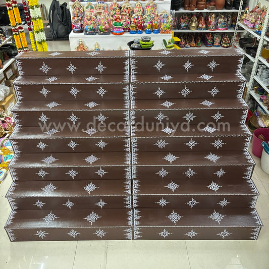 Dismantable 7 Step Golu Padi | 72 inches Width - DGP13