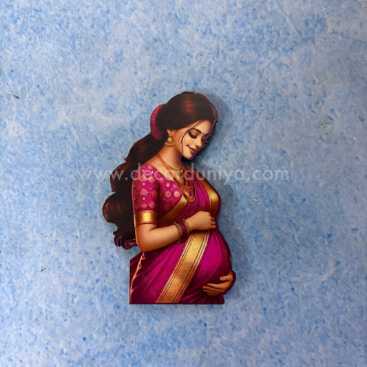 Fridge Magnet - MDF - Pregnant Woman - FM1101-PR