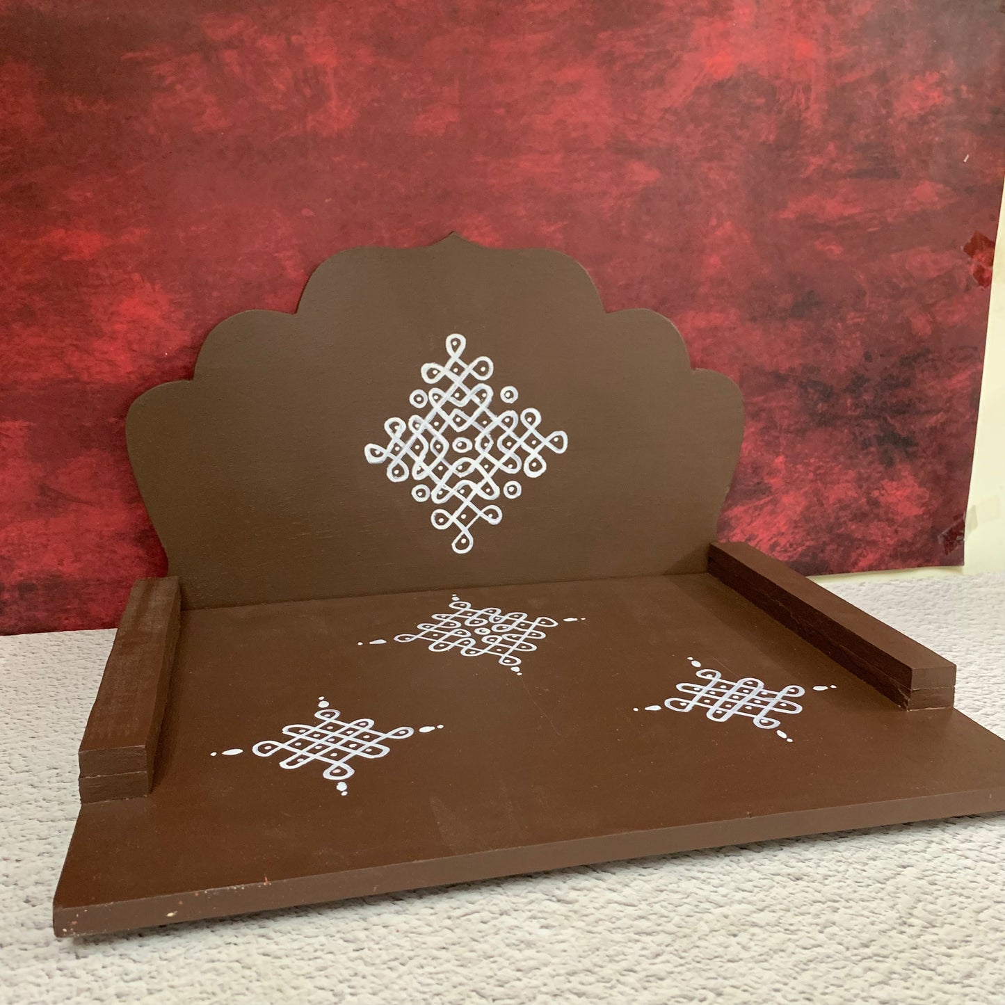 Wooden Hand Crafted Pooja Mandapam -  PM1