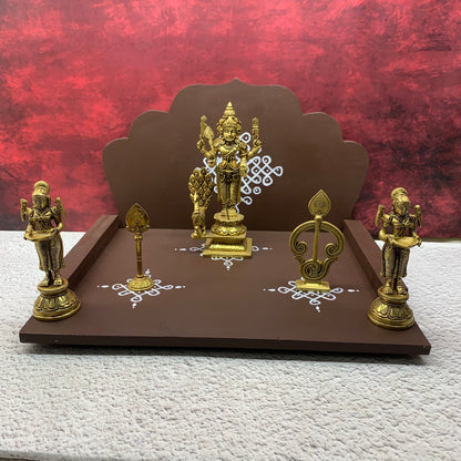 Wooden Hand Crafted Pooja Mandapam -  PM1