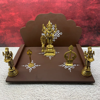 Wooden Hand Crafted Pooja Mandapam -  PM1