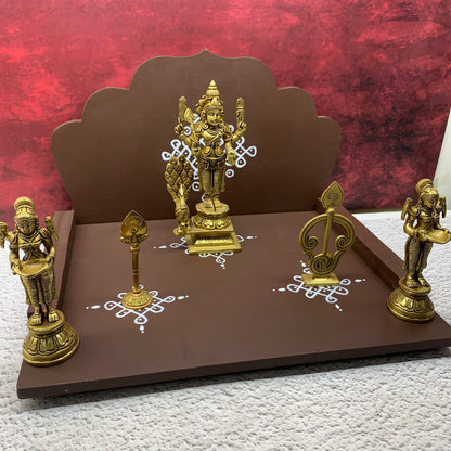 Wooden Hand Crafted Pooja Mandapam -  PM1