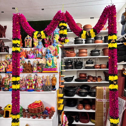 Fabric Door Thoranam with Centre Hanging Set - FT105