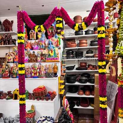 Fabric Door Thoranam with Centre Hanging Set - FT105