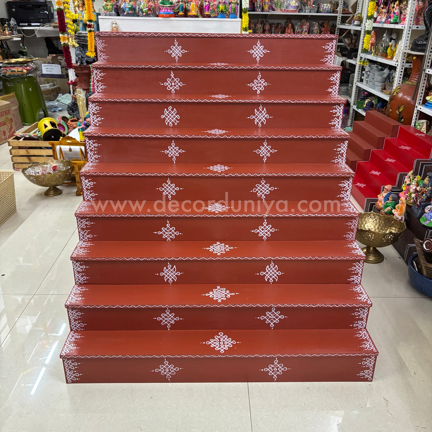 Dismantable 9 Step Golu Padi | 36 inches Width - DGP15