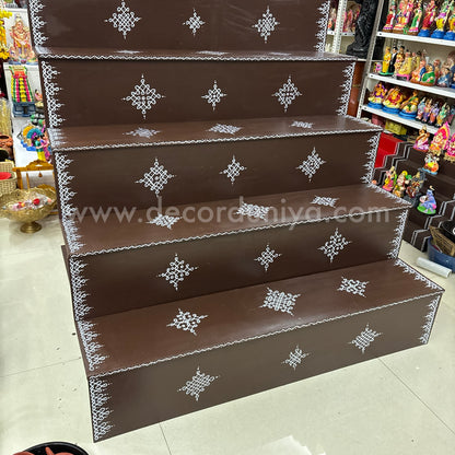 Dismantable 5 Step Golu Padi | 48 inches Width - DGP16