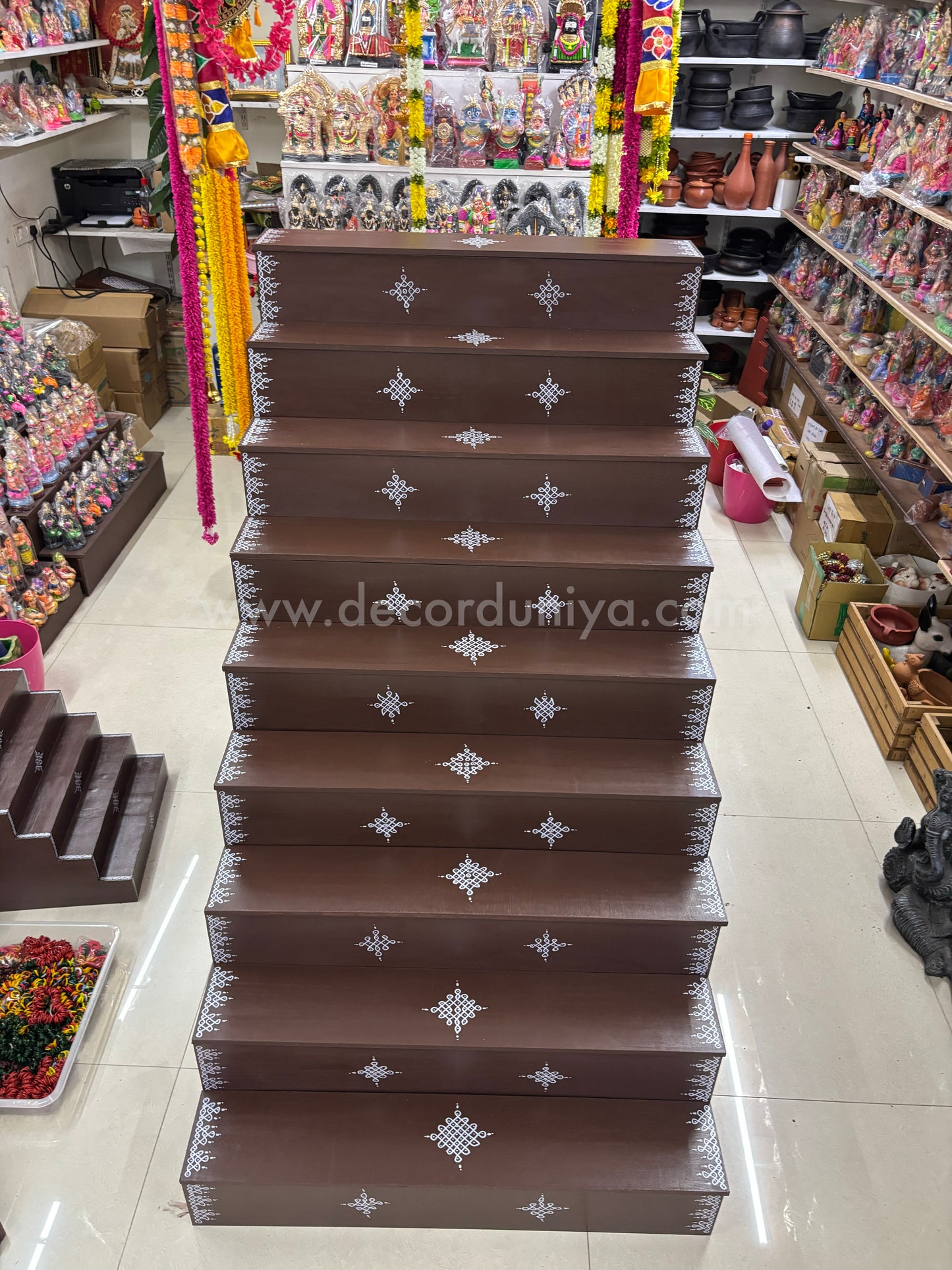 Dismantable 9 step Golu Padi | 36 inches Width - DGP28