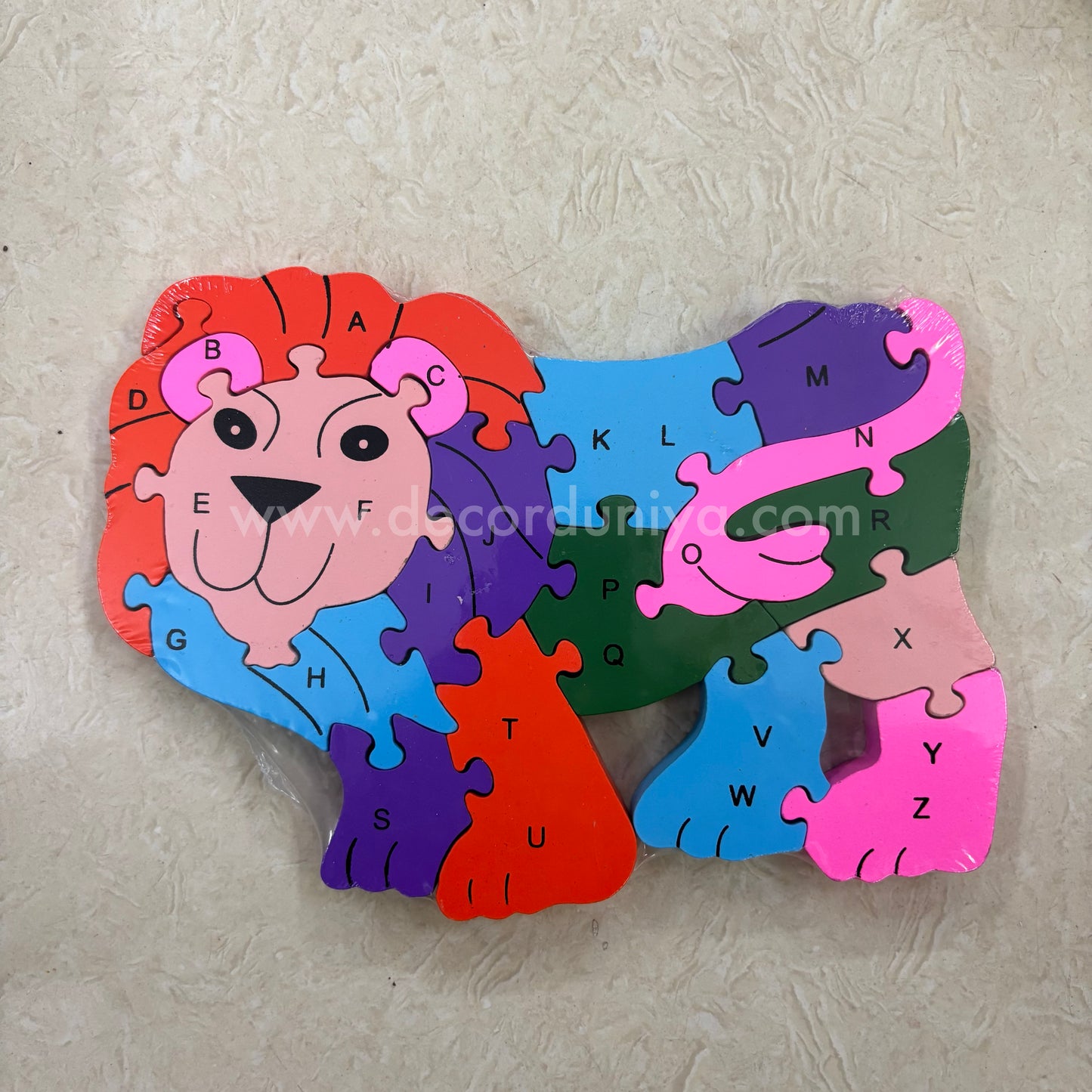 Lion Wooden A to Z Puzzle, Number Puzzle - P4
