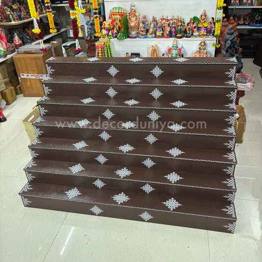 Dismantable 7 step Golu Padi | 48 inches width - DGP19
