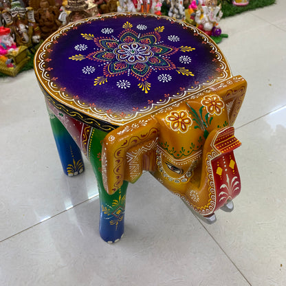 Handcrafted Wooden Elephant Stand - ES6