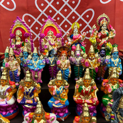5 Step Clay Idols Golu - Entire Set - CG1