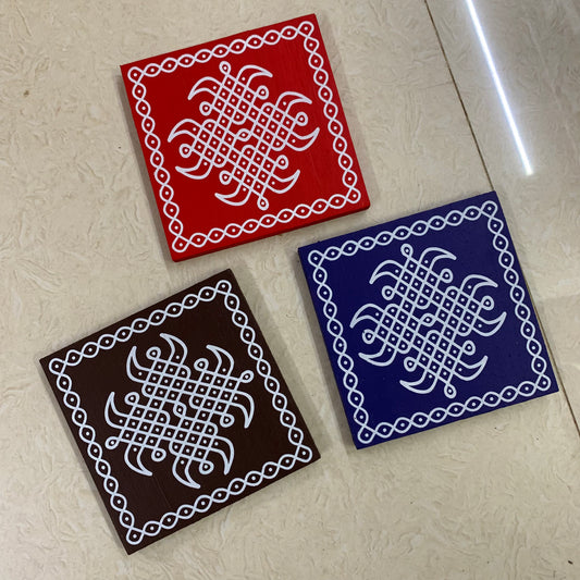 Kolam Manai - Set of 3 Pcs - KM51