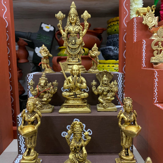3 Step Brass Vishnu Golu - Entire Set - MB111