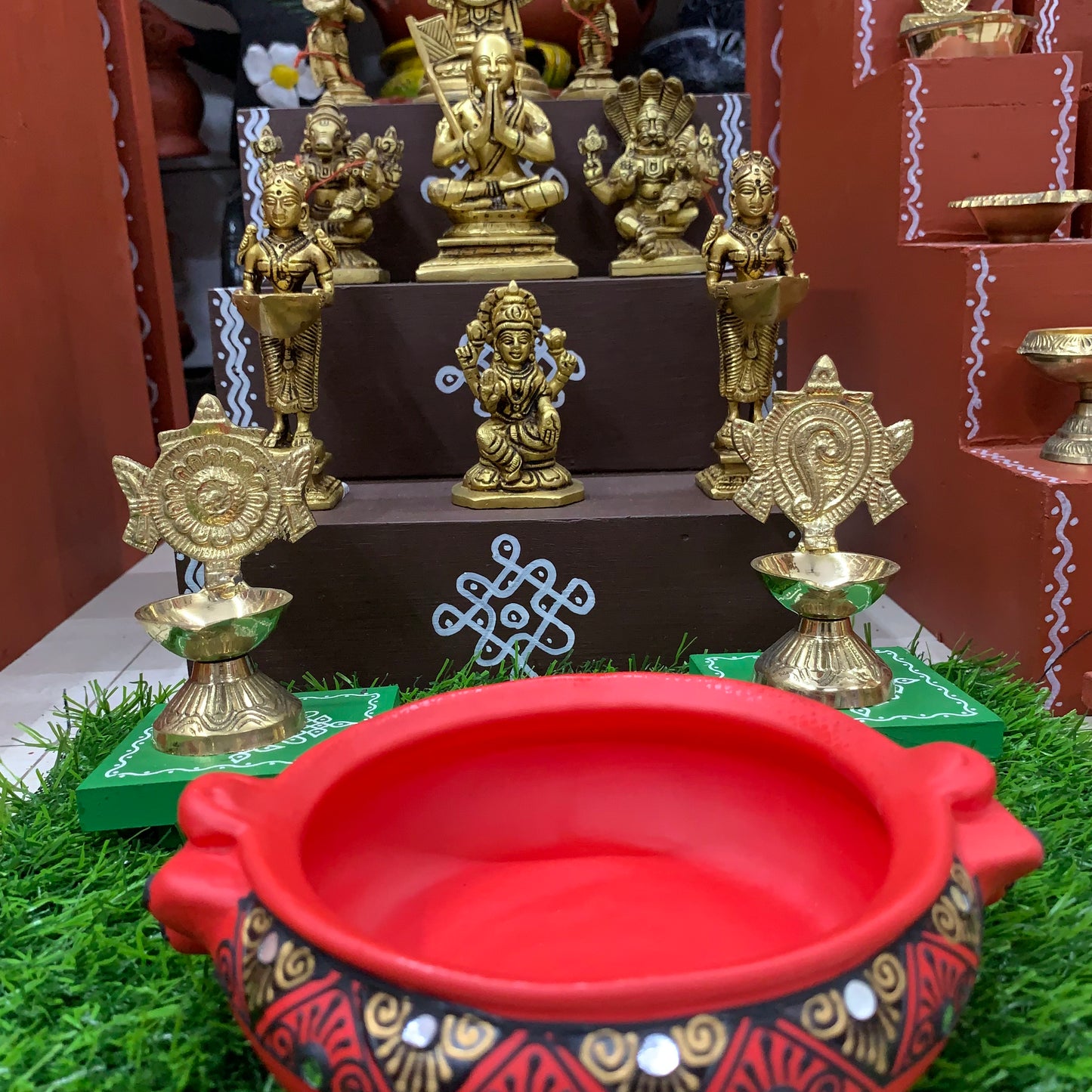 3 Step Brass Vishnu Golu - Entire Set - MB111