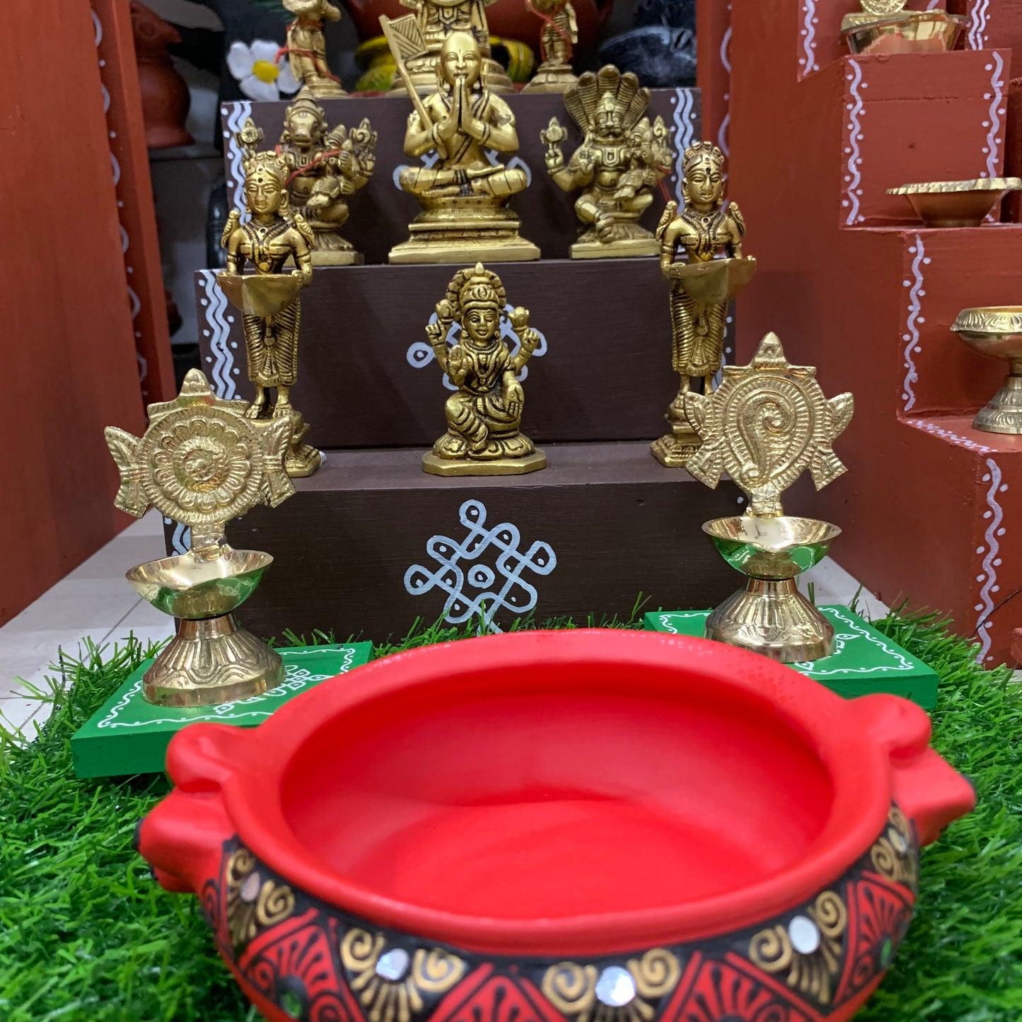 3 Step Brass Vishnu Golu - Entire Set - MB111