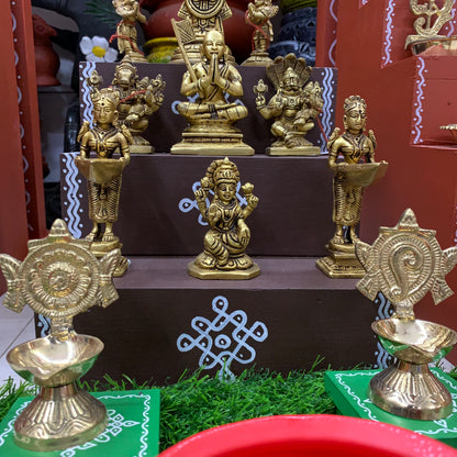 3 Step Brass Vishnu Golu - Entire Set - MB111