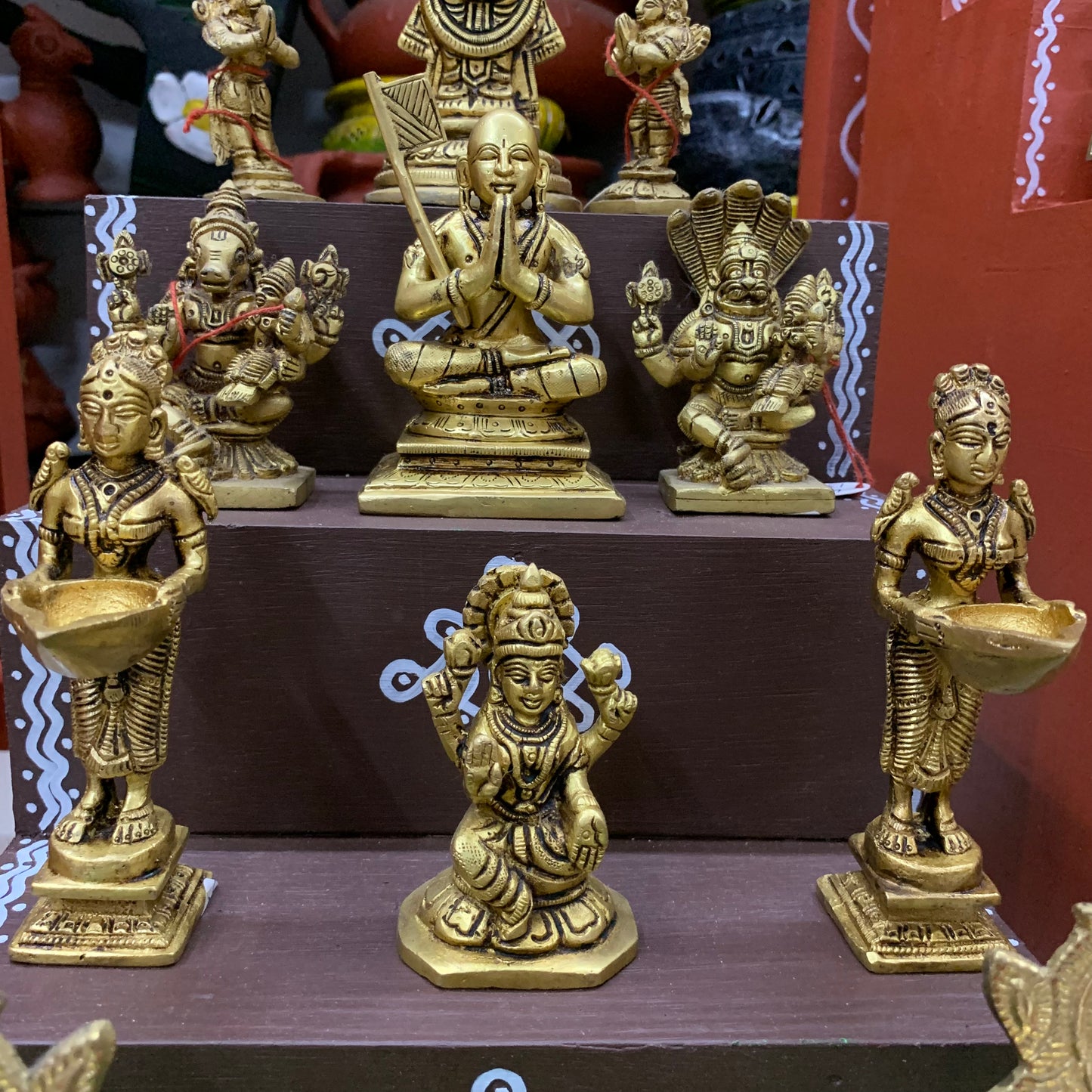 3 Step Brass Vishnu Golu - Entire Set - MB111