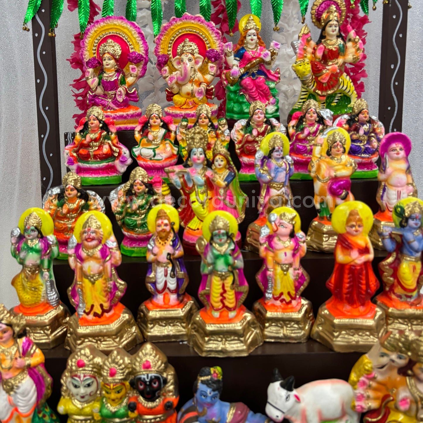 5-Step Clay Golu Dolls | Complete Set, Exactly as Shown in the Photo | CG105