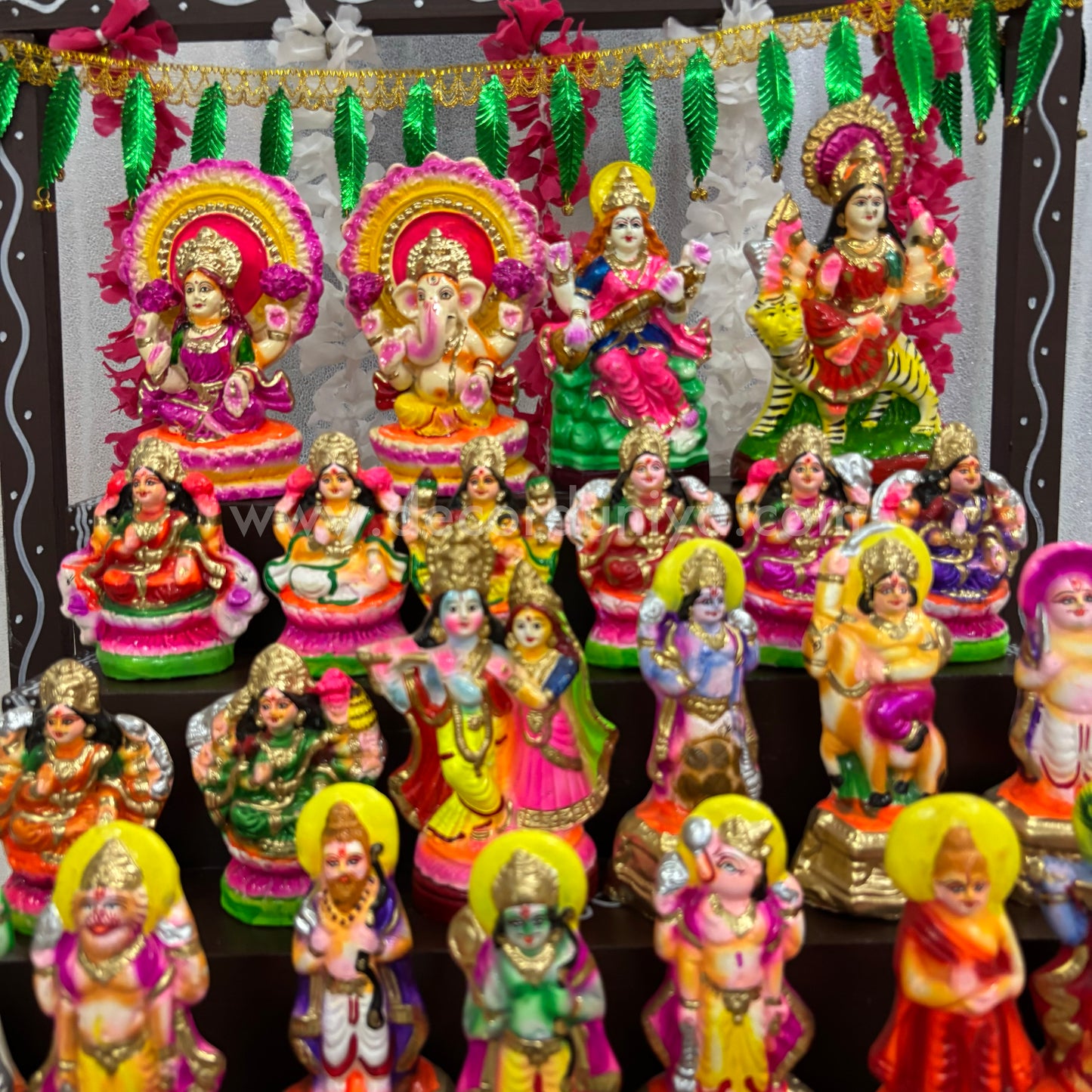 5-Step Clay Golu Dolls | Complete Set, Exactly as Shown in the Photo | CG105