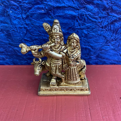 Radha Krishna with Cow - RB26