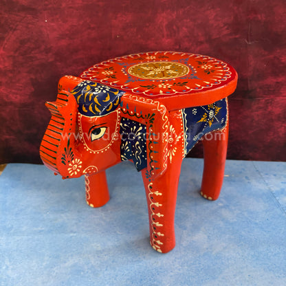 Handcrafted Wooden Elephant Stand - AR2