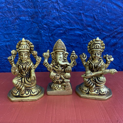 Lakshmi Ganesha Saraswathi set  - SB6-c