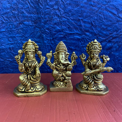 Lakshmi Ganesha Saraswathi set  - SB6-c