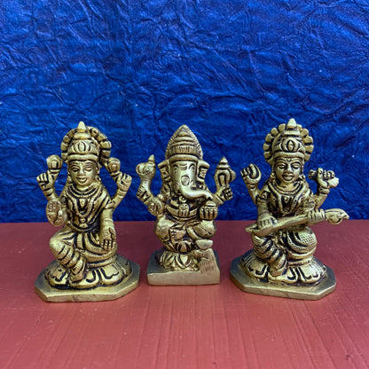 Lakshmi Ganesha Saraswathi set  - SB6-c