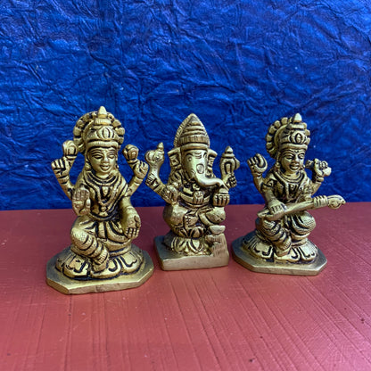 Lakshmi Ganesha Saraswathi set  - SB6-c