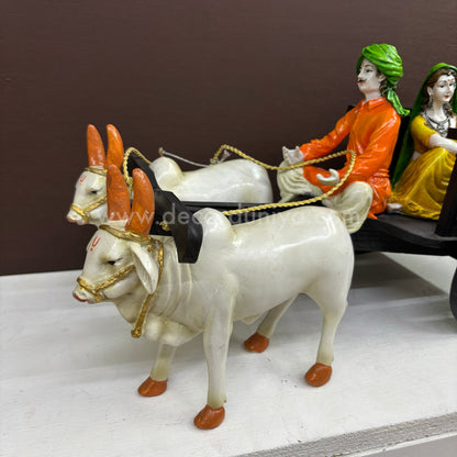 Bullock Cart | Full Set | with Couple Doll - BKI19