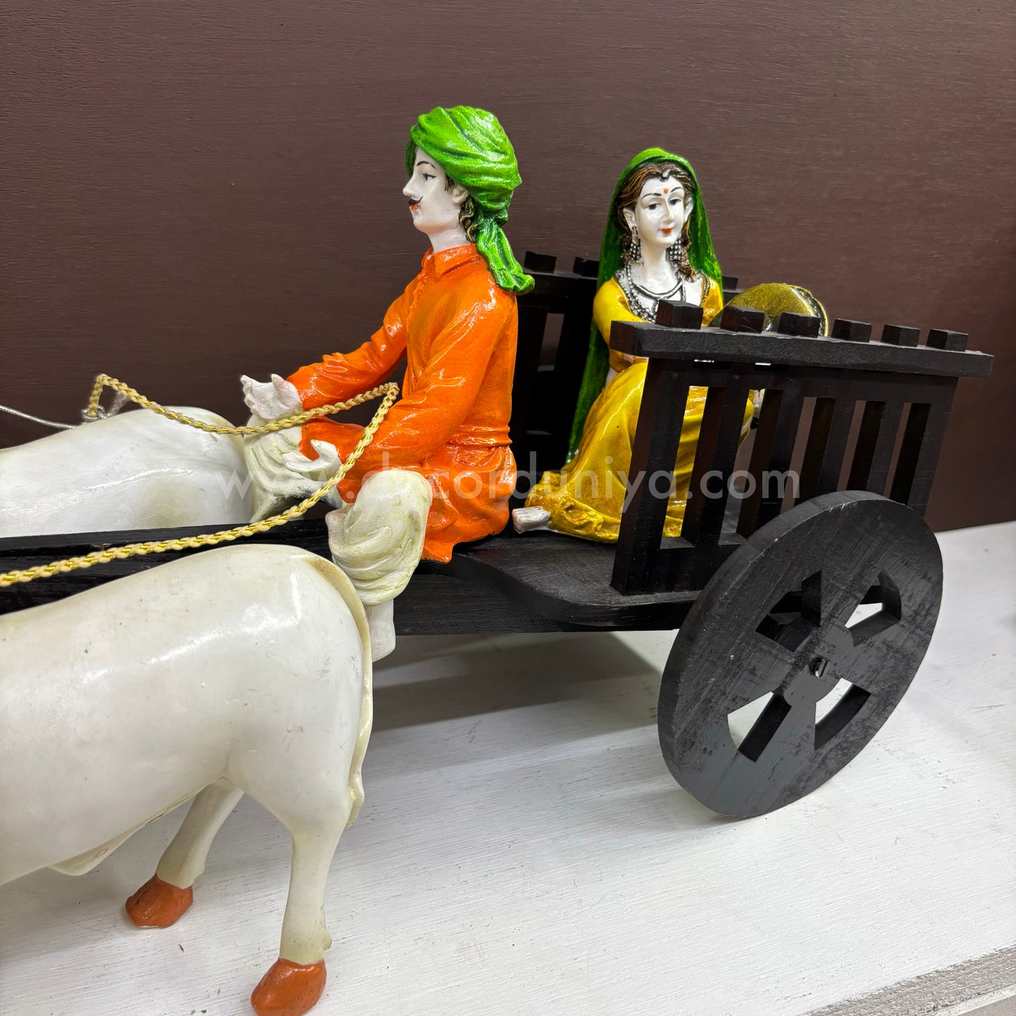 Bullock Cart | Full Set | with Couple Doll - BKI19