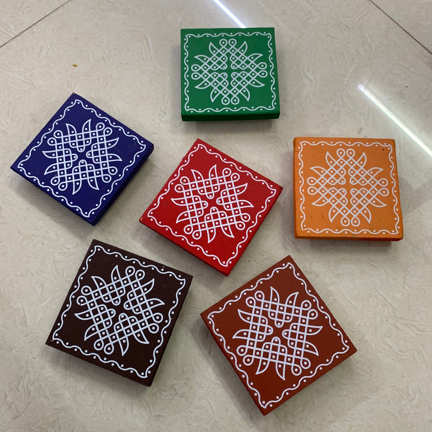 Kolam Manai - Set of 6 Pcs - KM41
