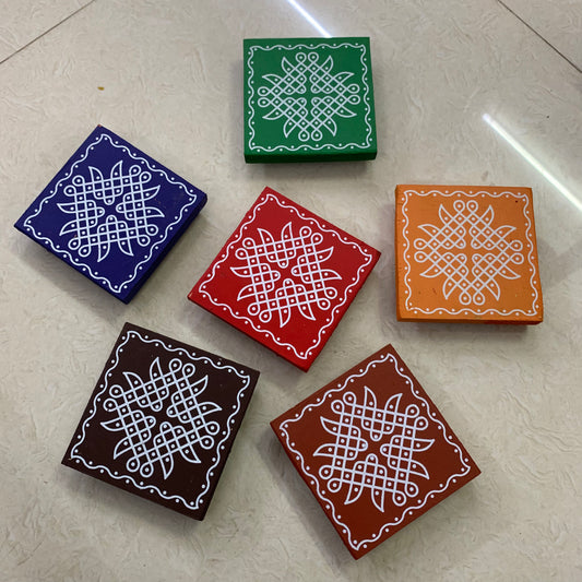 Kolam Manai - Set of 6 Pcs - KM41