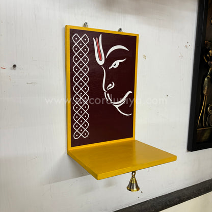 Wooden Kolam Wall Shelf, Vilakku Madam -  VMB1