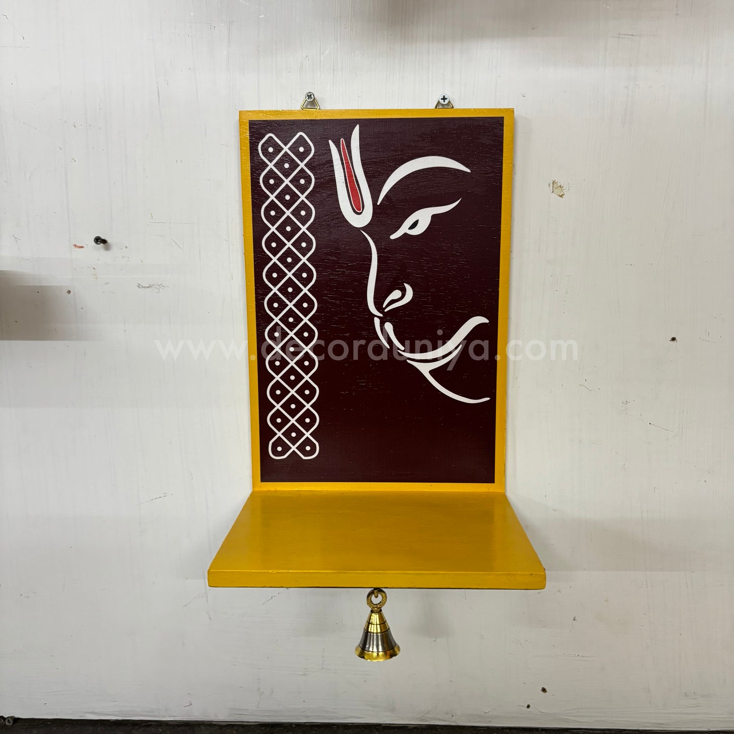 Wooden Kolam Wall Shelf, Vilakku Madam -  VMB1