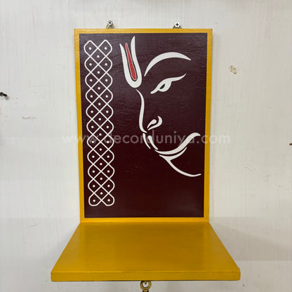 Wooden Kolam Wall Shelf, Vilakku Madam -  VMB1