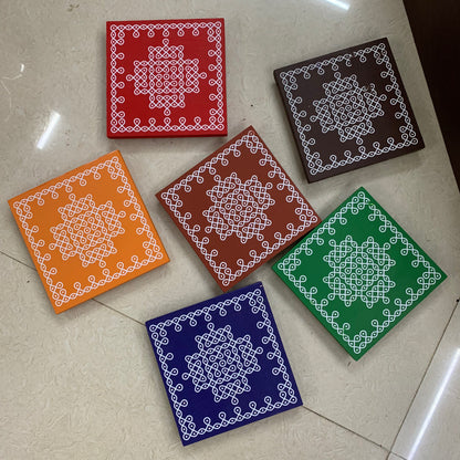 Kolam Manai - Set of 6 Pcs - KM61