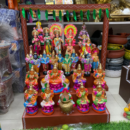 5 Step Clay Idols Golu - Entire Set - CG2
